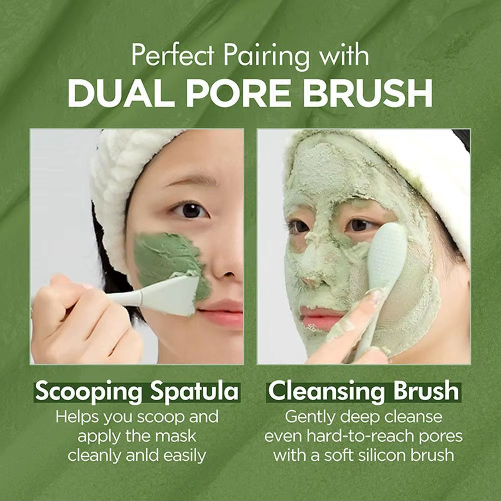 Korean Carbonic Acid Holy Basil Bubble Facial Mask for Exfoliation, Deep Cleansing, Blackhead Removal, Pore Minimization, and Oil Control Skin Care