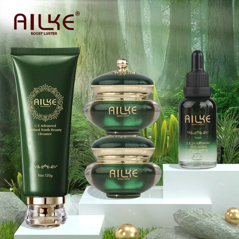 AILKE Dark Spot Removal Face Cream, With Retinol Vitamin C, Repair Fade Freckls Anti-melanin Day And Night Lightening Skin Care