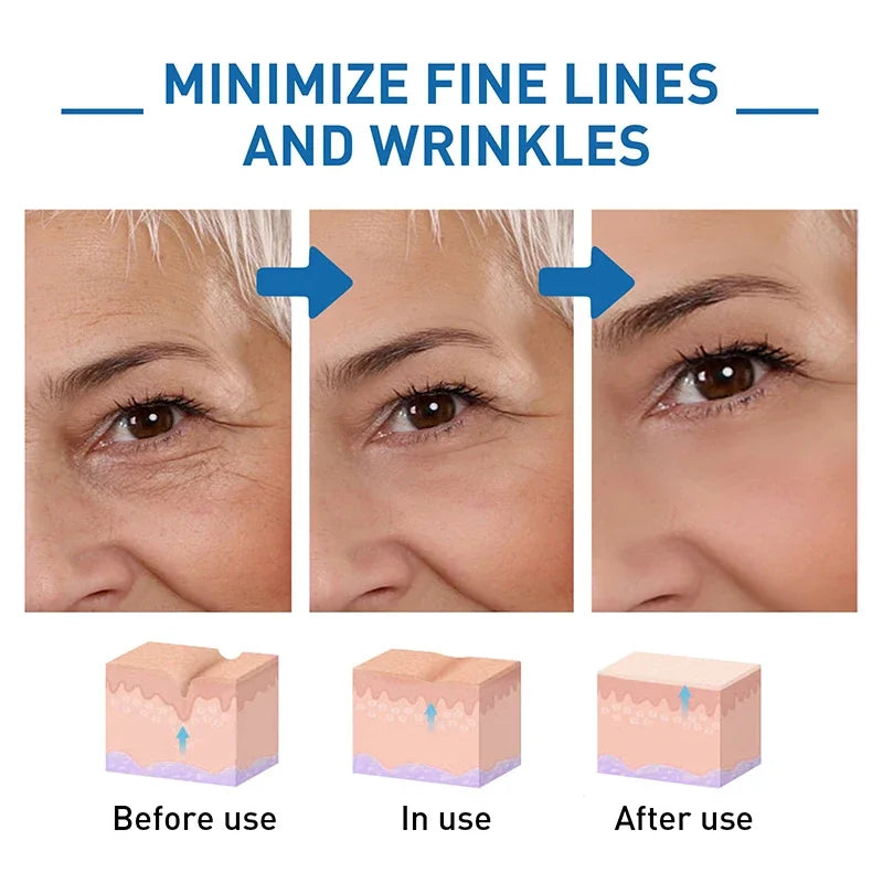 Pure Hyaluronic Acid Facial Serum Anti Wrinkle Aging Face Lift Tightening Reduce Eye Finelines Moisturizing Cosmetics NEW
